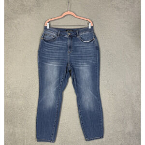 Judy Blue Jeans Womens 16W Blue Denim Slim Fit Stretch Denim High Rise